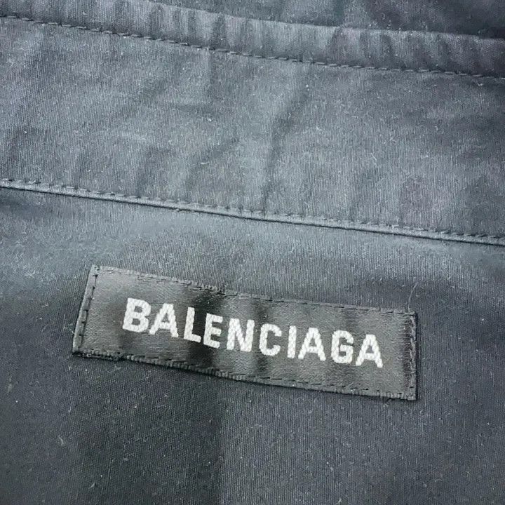 Balenciaga Balenciaga Black Logo Print Long Sleeve Shirt Size US S / EU 44-46 / 1 - 6 Thumbnail