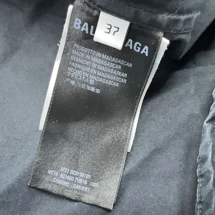Balenciaga Balenciaga Black Logo Print Long Sleeve Shirt Size US S / EU 44-46 / 1 - 4 Thumbnail