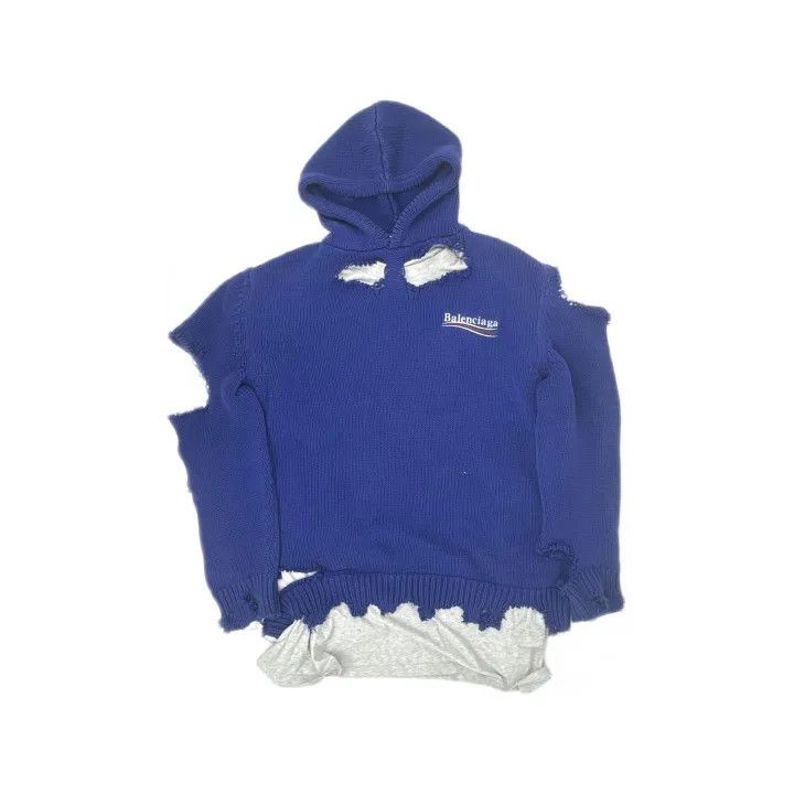 Balenciaga Balenciaga Classic Logo Hooded Sweater Size US S / EU 44-46 / 1 - 2 Thumbnail