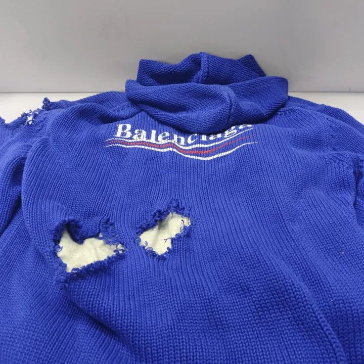 Balenciaga Balenciaga Classic Logo Hooded Sweater Size US S / EU 44-46 / 1 - 7 Thumbnail