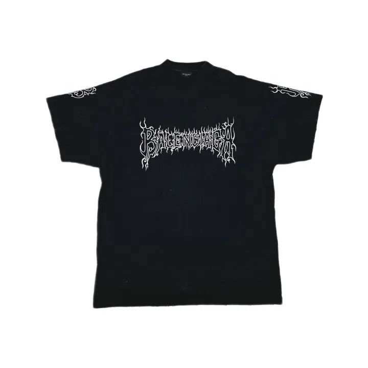 Balenciaga Balenciaga FW23 Black Short Sleeve T-shirt Size US L / EU 52-54 / 3 - 2 Thumbnail