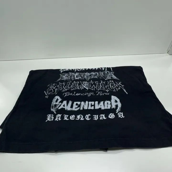 Balenciaga Balenciaga Logo Print Black Short Sleeve T-Shirt Size US XS / EU 42 / 0 - 8 Thumbnail