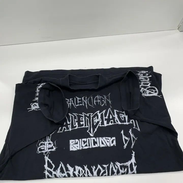 Balenciaga Balenciaga Logo Print Black Short Sleeve T-Shirt Size US XS / EU 42 / 0 - 10 Thumbnail
