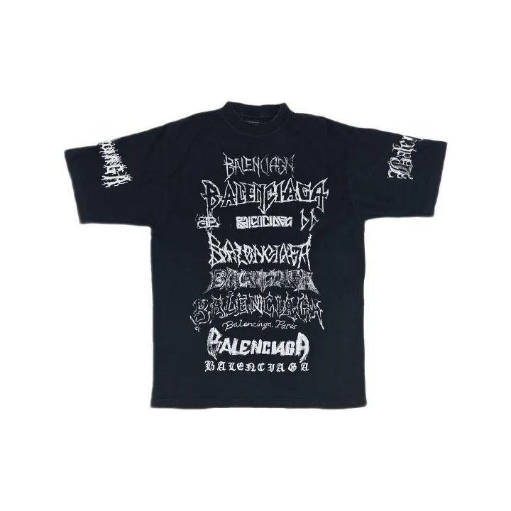 Balenciaga Balenciaga Logo Print Black Short Sleeve T-Shirt Size US XS / EU 42 / 0 - 2 Thumbnail