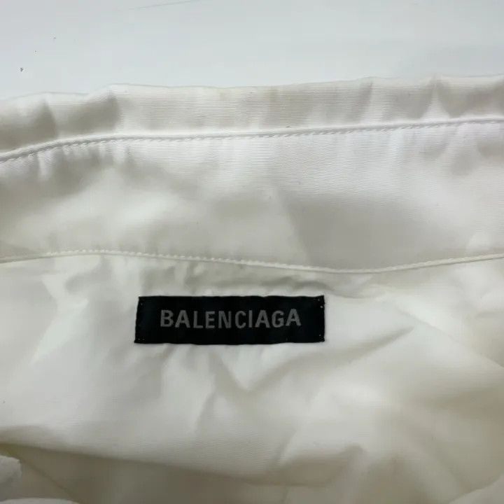 Balenciaga Balenciaga Men's Long Sleeve V-Neck Shirt Size US M / EU 48-50 / 2 - 7 Thumbnail