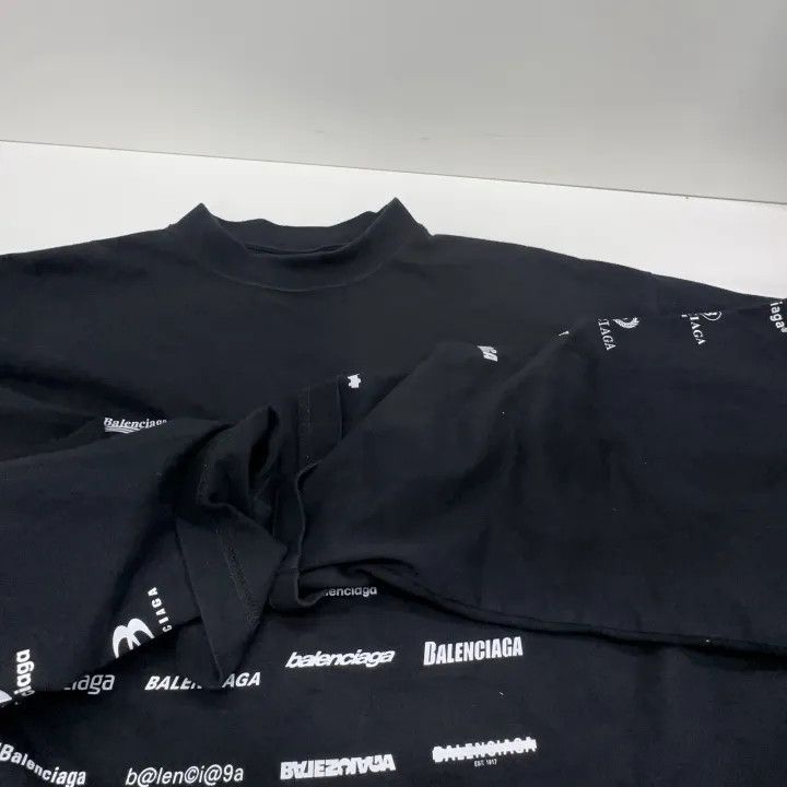 Balenciaga Balenciaga Logo Print Long Sleeve Sweatshirt Size US M / EU 48-50 / 2 - 10 Thumbnail