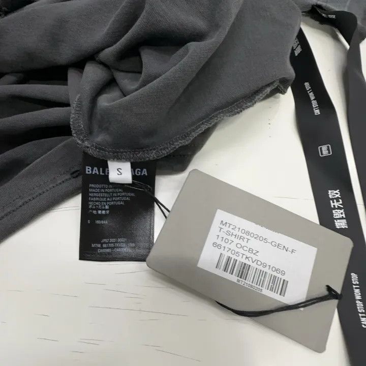 Balenciaga Balenciaga Black Vintage Print Crew Neck T-Shirt Size US S / EU 44-46 / 1 - 3 Thumbnail