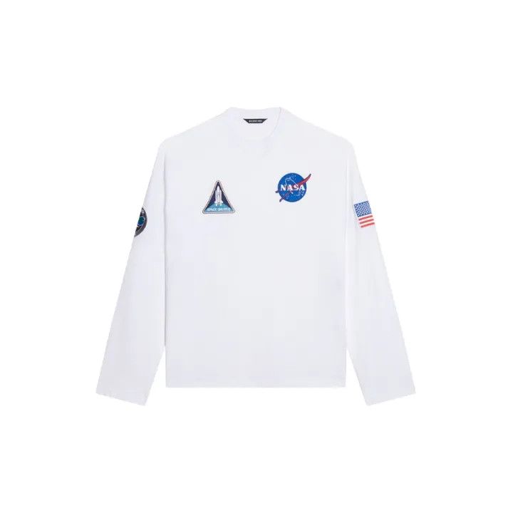 BALENCIAGA NASA Tシャツ XXS Balenciaga Womens NASA Space Multi-Patch T-Shirt White - US