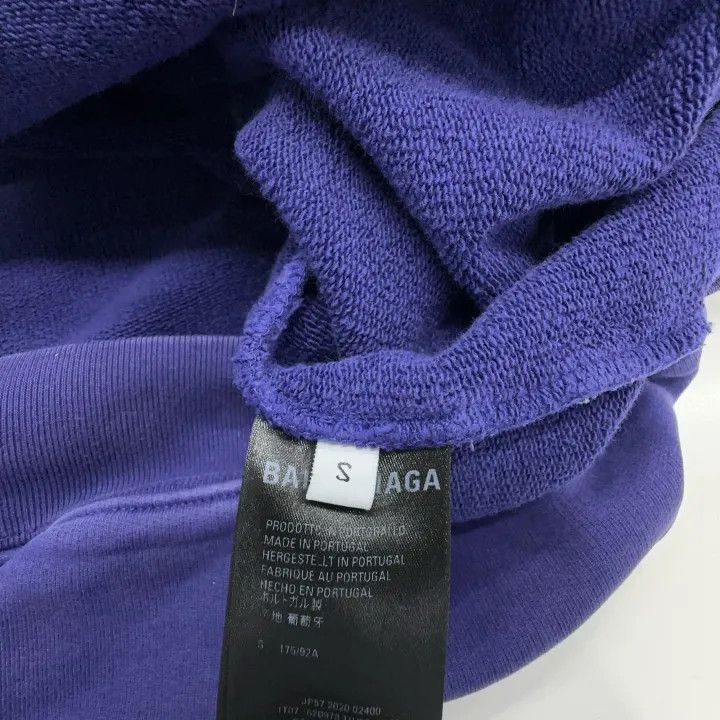 Balenciaga Balenciaga Blue Logo Print Hoodie Size US S / EU 44-46 / 1 - 5 Thumbnail