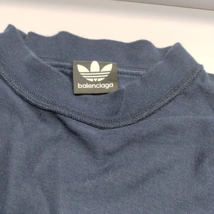 Balenciaga Balenciaga x Adidas Logo Print T-Shirt Size US L / EU 52-54 / 3 - 4 Thumbnail
