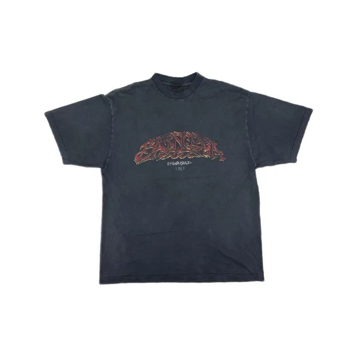 Balenciaga Balenciaga Gray Casual Short Sleeve T-Shirt Size US XL / EU 56 / 4 - 2 Thumbnail