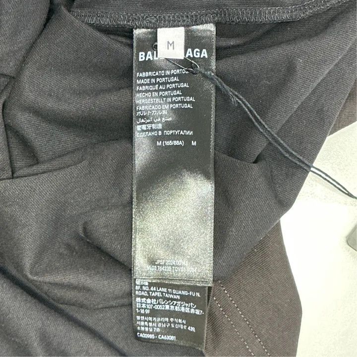 Balenciaga Balenciaga Black Letter Print Short Sleeve T-Shirt Size US M / EU 48-50 / 2 - 2 Thumbnail