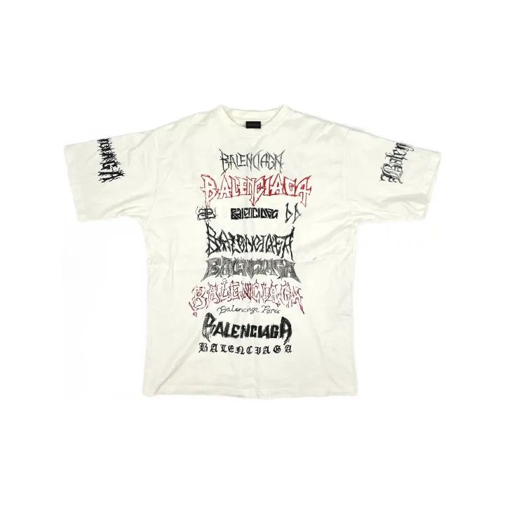 Balenciaga Balenciaga SS24 New Year Logo Print T-Shirt Size US L / EU 52-54 / 3 - 2 Thumbnail