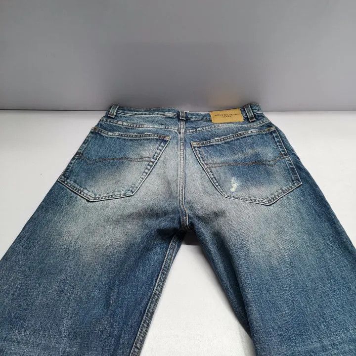 Balenciaga Balenciaga Blue Distressed Casual Denim Pants Size US 26 / EU 42 - 14 Thumbnail