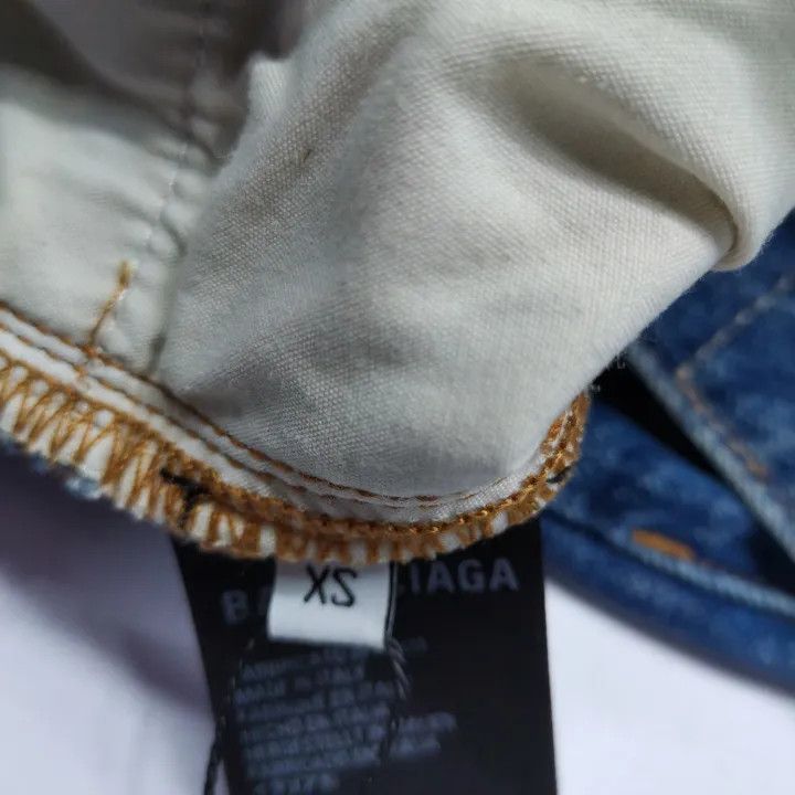 Balenciaga Balenciaga Blue Distressed Casual Denim Pants Size US 26 / EU 42 - 5 Thumbnail