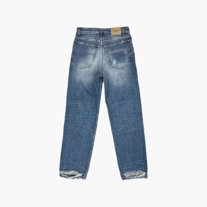 Balenciaga Balenciaga Blue Distressed Casual Denim Pants Size US 26 / EU 42 - 3 Thumbnail