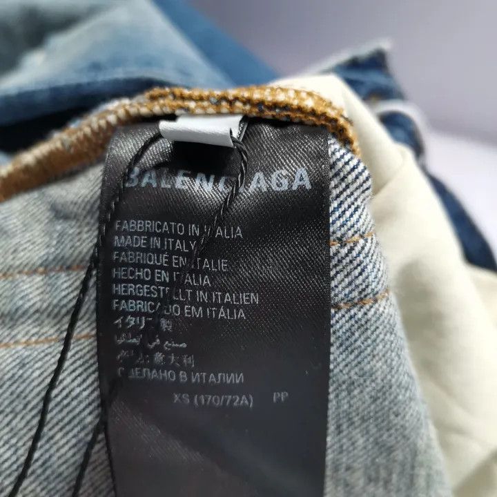 Balenciaga Balenciaga Blue Distressed Casual Denim Pants Size US 26 / EU 42 - 6 Thumbnail