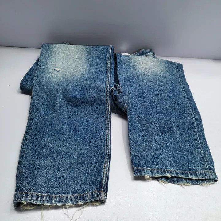 Balenciaga Balenciaga Blue Distressed Casual Denim Pants Size US 26 / EU 42 - 12 Thumbnail