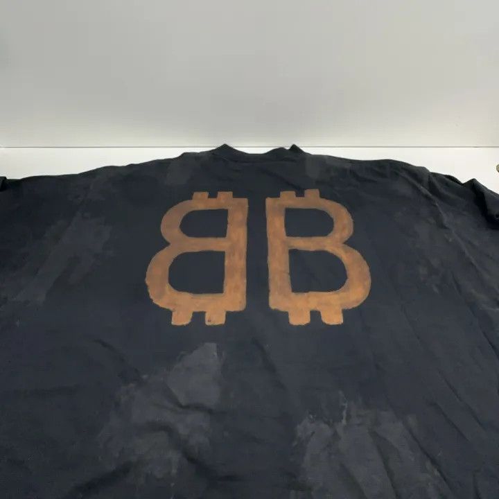 Balenciaga Balenciaga Black Letter Print Short Sleeve T-Shirt Size US L / EU 52-54 / 3 - 11 Thumbnail