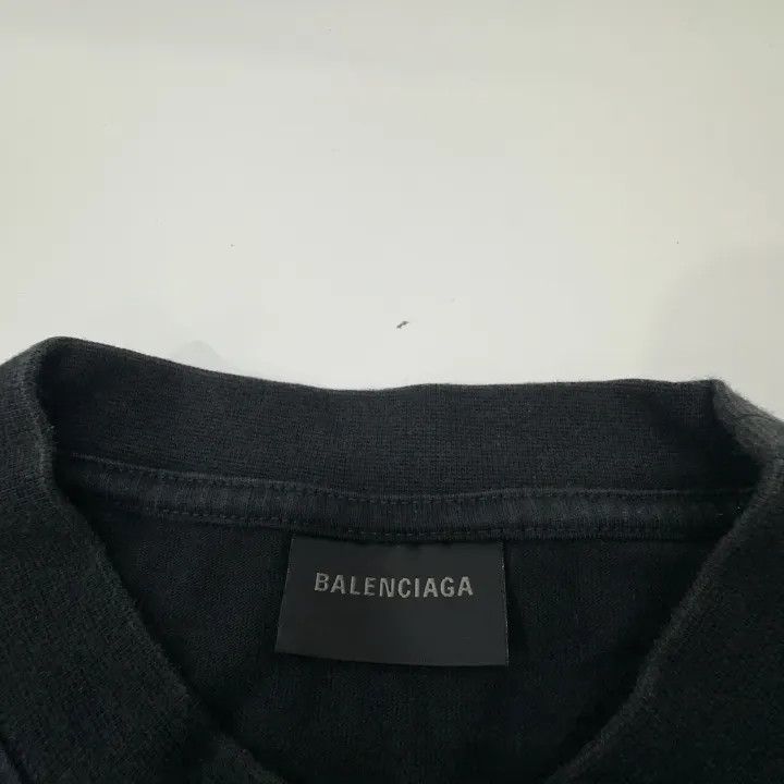 Balenciaga Balenciaga Black Logo Print Short Sleeve T-Shirt Size US S / EU 44-46 / 1 - 6 Thumbnail