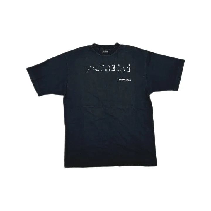 Balenciaga Balenciaga Black Logo Print Short Sleeve T-Shirt Size US S / EU 44-46 / 1 - 2 Thumbnail