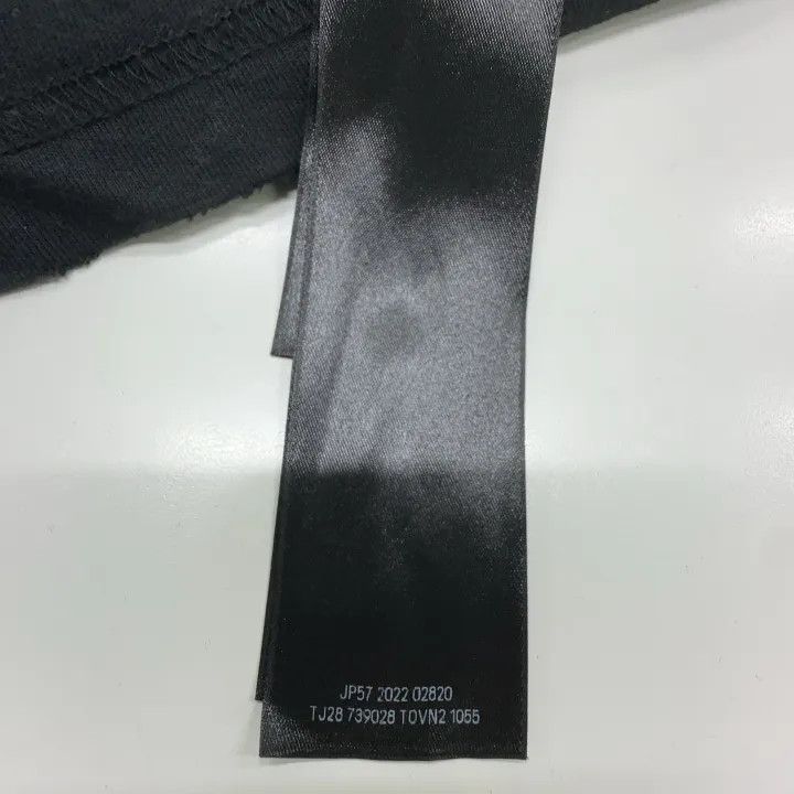 Balenciaga Balenciaga Black Embroidered Logo Short Sleeve T-Shirt Size US M / EU 48-50 / 2 - 4 Thumbnail