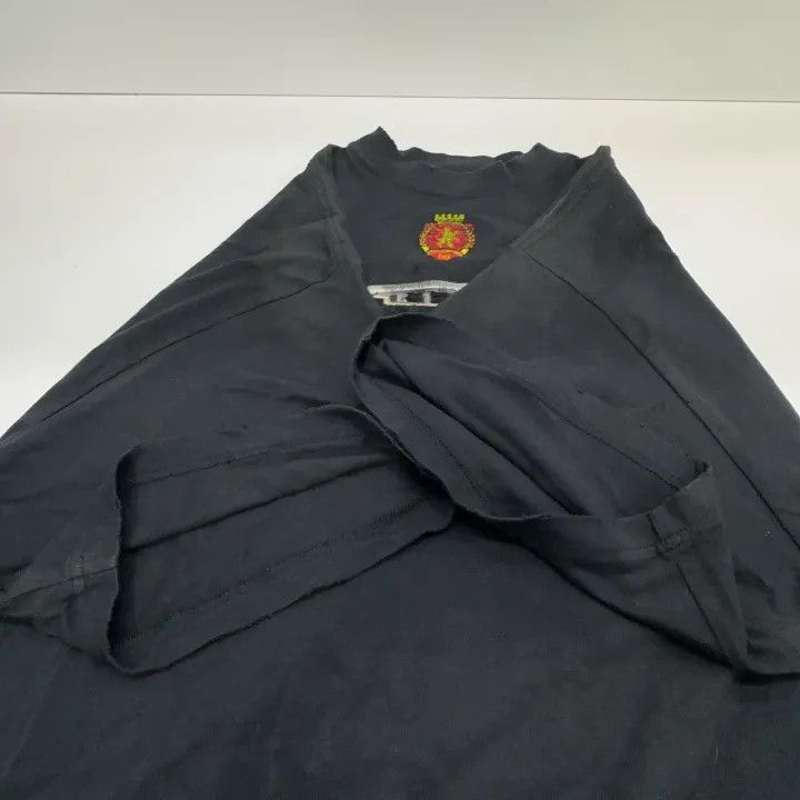 Balenciaga Balenciaga Black Embroidered Logo Short Sleeve T-Shirt Size US M / EU 48-50 / 2 - 8 Thumbnail