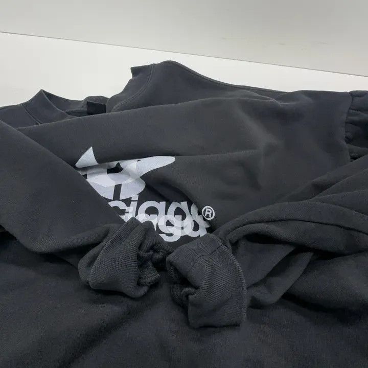 Balenciaga Balenciaga Black Logo Print Oversized Sweatshirt Size US M / EU 48-50 / 2 - 8 Thumbnail