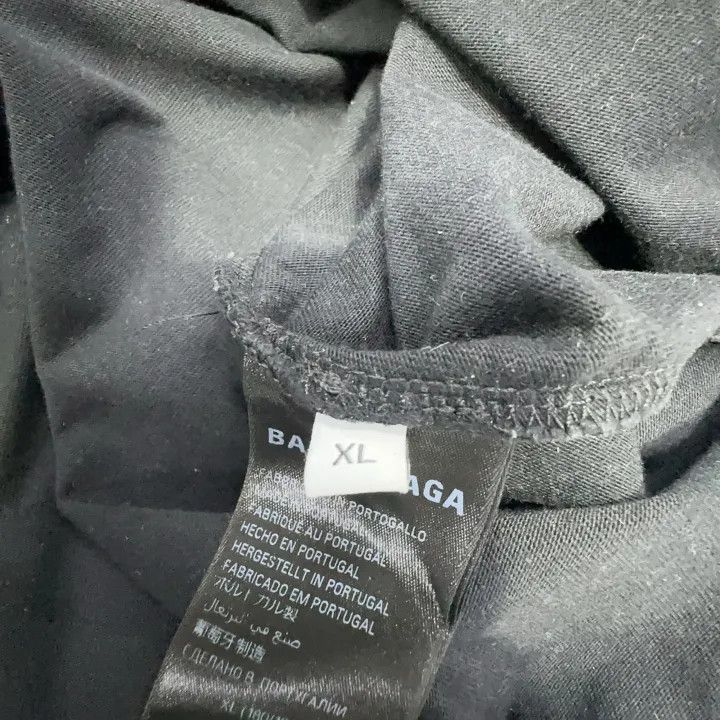 Balenciaga Balenciaga Black Logo Print Short Sleeve T-Shirt Size US XL / EU 56 / 4 - 4 Thumbnail