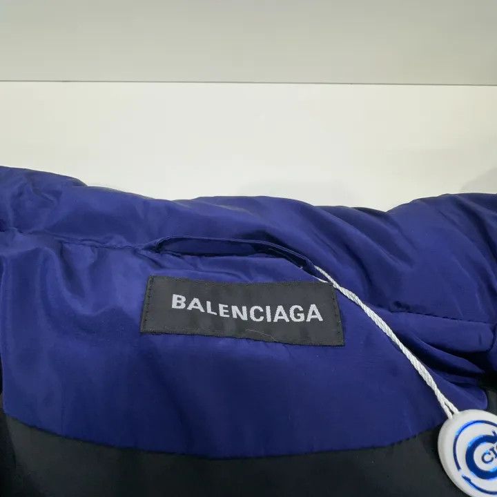 Balenciaga Balenciaga Blue Long Sleeve Puffer Jacket Size US L / EU 52-54 / 3 - 6 Thumbnail