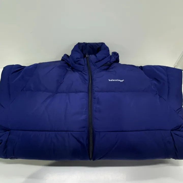 Balenciaga Balenciaga Blue Long Sleeve Puffer Jacket Size US L / EU 52-54 / 3 - 10 Thumbnail