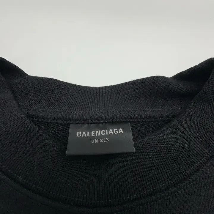 Balenciaga Balenciaga Logo Embroidered Long Sleeve Sweatshirt Size US XS / EU 42 / 0 - 4 Thumbnail
