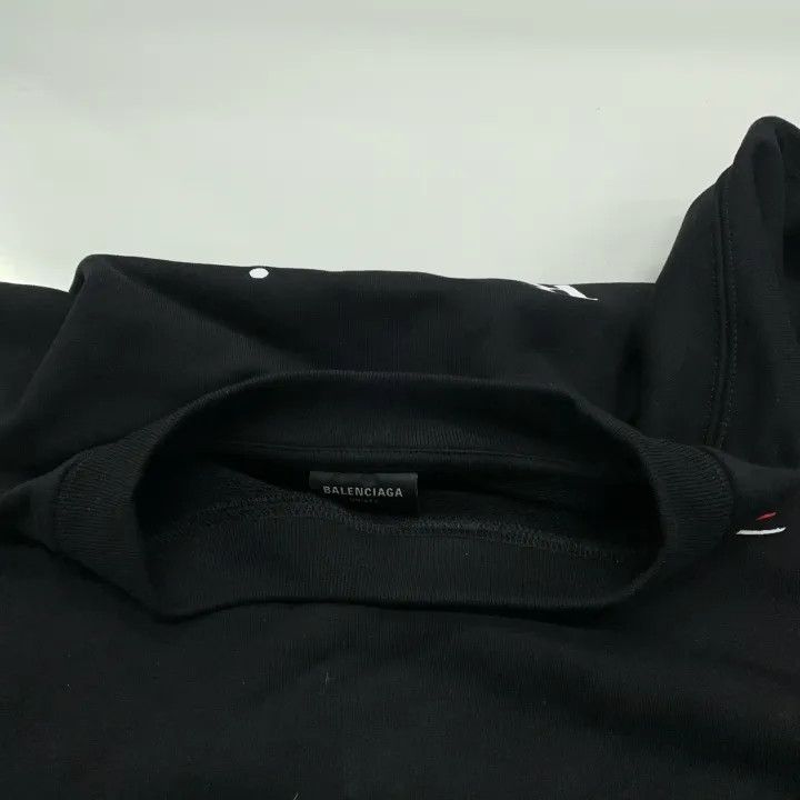 Balenciaga Balenciaga Logo Embroidered Long Sleeve Sweatshirt Size US XS / EU 42 / 0 - 7 Thumbnail