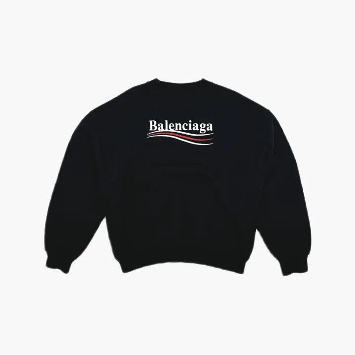 Balenciaga Balenciaga Logo Embroidered Long Sleeve Sweatshirt Size US XS / EU 42 / 0 - 3 Thumbnail