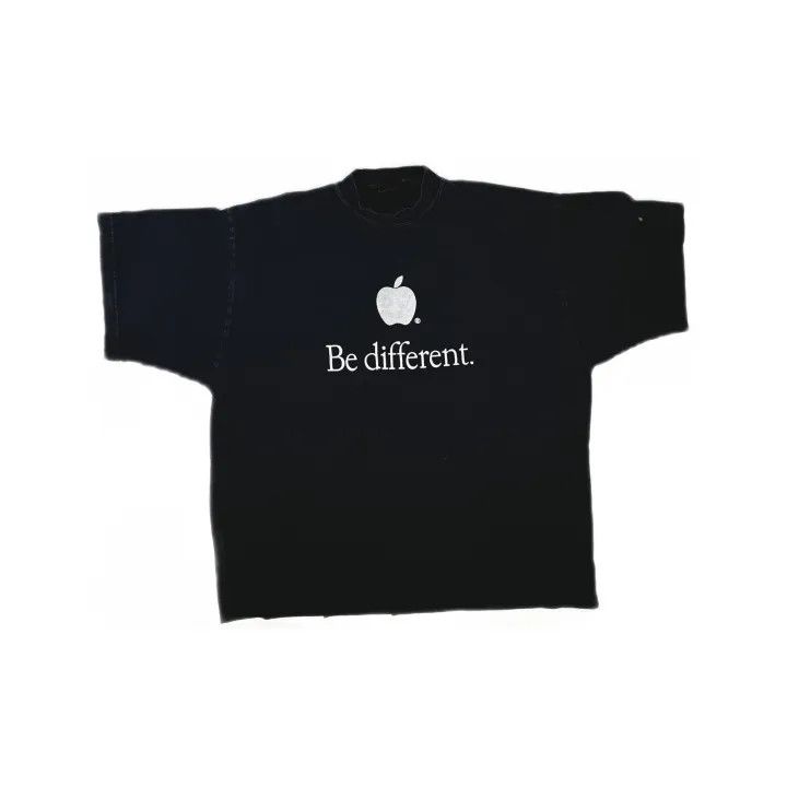 Balenciaga Balenciaga Be Different Apple Logo T-Shirt Size US S / EU 44-46 / 1 - 2 Thumbnail