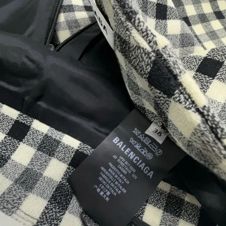 Balenciaga Balenciaga Plaid Split Casual Skirt Size US 38 / EU 54 - 5 Thumbnail