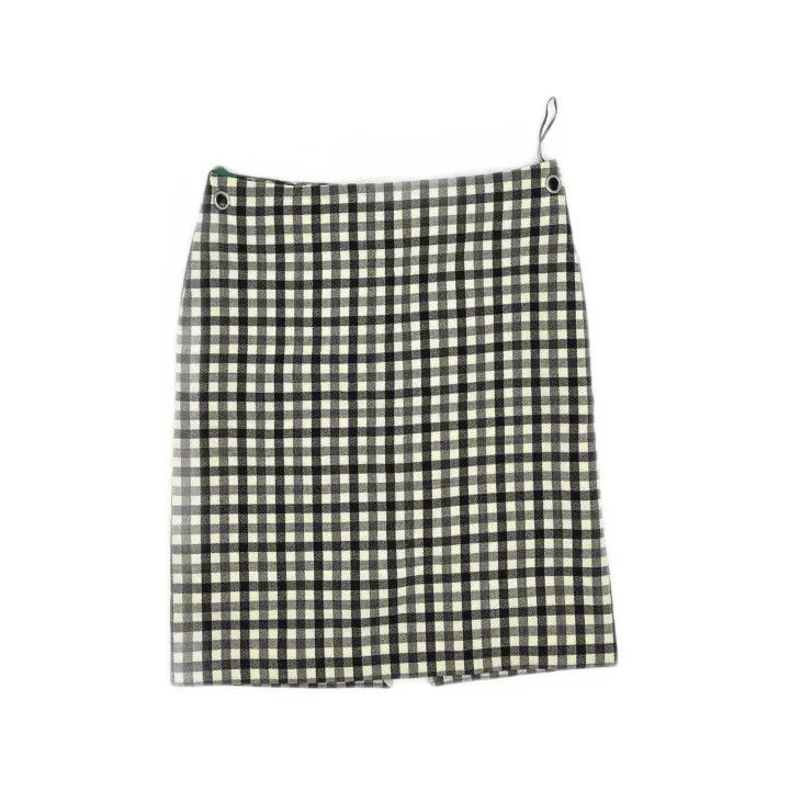 Balenciaga Balenciaga Plaid Split Casual Skirt Size US 38 / EU 54 - 2 Thumbnail
