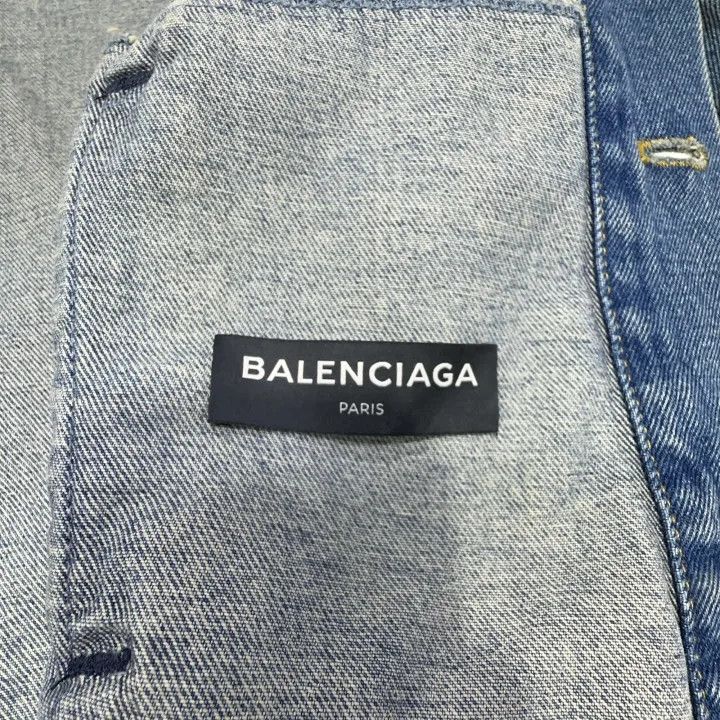 Balenciaga Balenciaga Blue Long Sleeve Denim Jacket Size US L / EU 52-54 / 3 - 4 Thumbnail