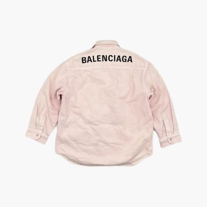 Balenciaga Balenciaga Classic Logo Pink Button-Up Shirt Size US S / EU 44-46 / 1 - 3 Thumbnail