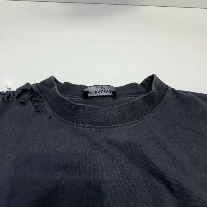 Balenciaga Balenciaga FW22 Repaired Distressed T-Shirt Size US M / EU 48-50 / 2 - 7 Thumbnail