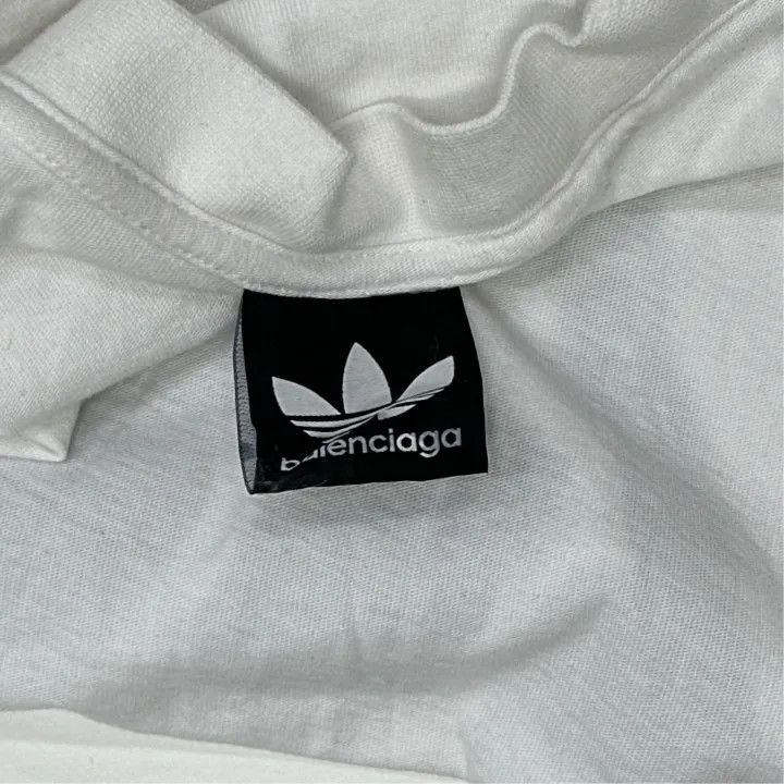Balenciaga Balenciaga x Adidas Embroidered Logo Short Sleeve T-Shirt Size US M / EU 48-50 / 2 - 5 Thumbnail