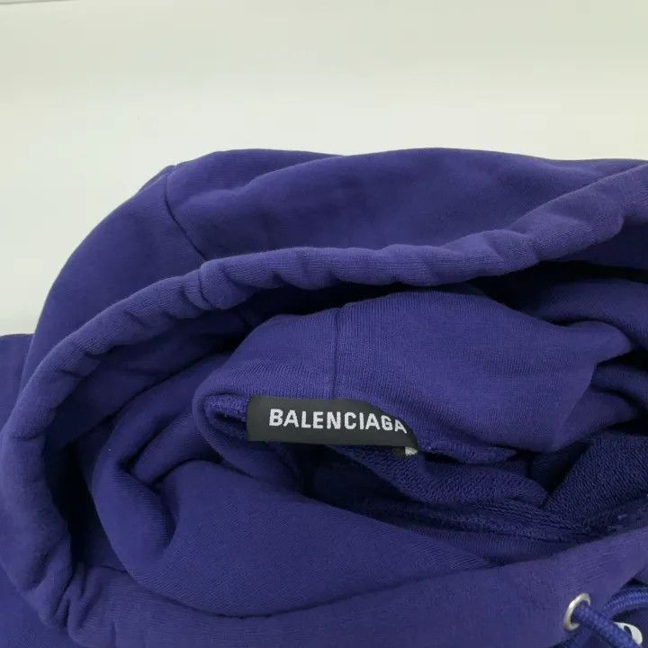 Balenciaga Balenciaga Logo Hoodie for Men in Dark Blue Size US L / EU 52-54 / 3 - 5 Thumbnail