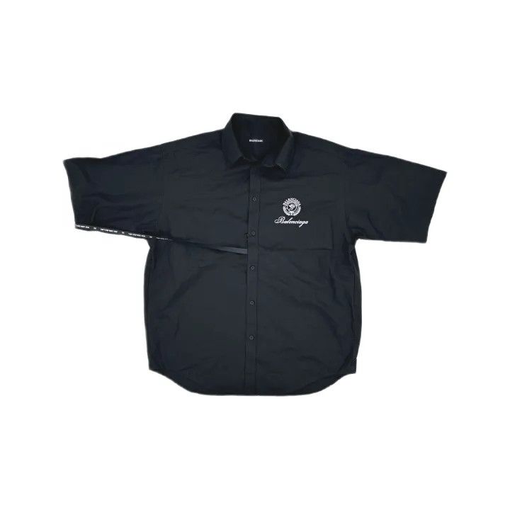 Balenciaga Balenciaga Short Sleeve Logo Shirt Size US M / EU 48-50 / 2 - 2 Thumbnail