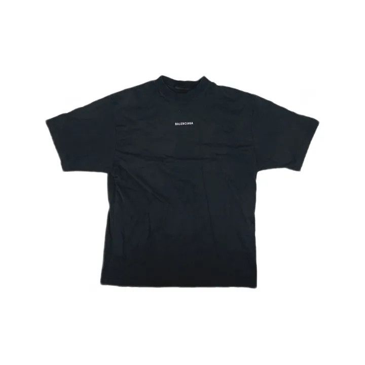Balenciaga Balenciaga Black Logo Print Short Sleeve T-Shirt Size US XL / EU 56 / 4 - 2 Thumbnail