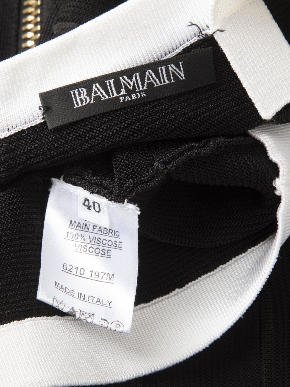 Balmain Black Body Con Bandage Mini Dress Size M / US 6-8 / IT 42-44 - 3 Thumbnail