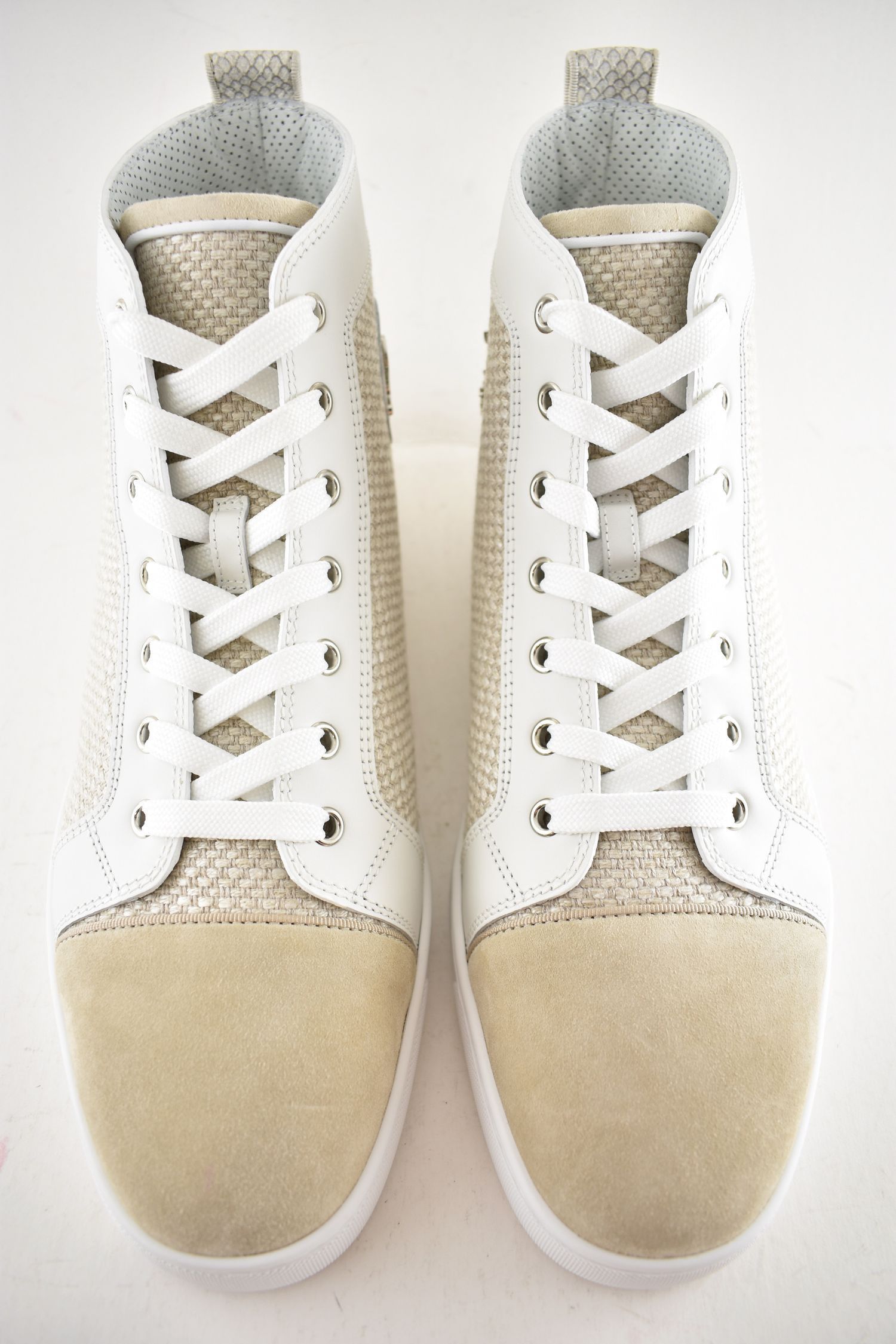 Christian Louboutin louis orlato flat canvas beige Size US 9 / EU 42 - 4 Thumbnail