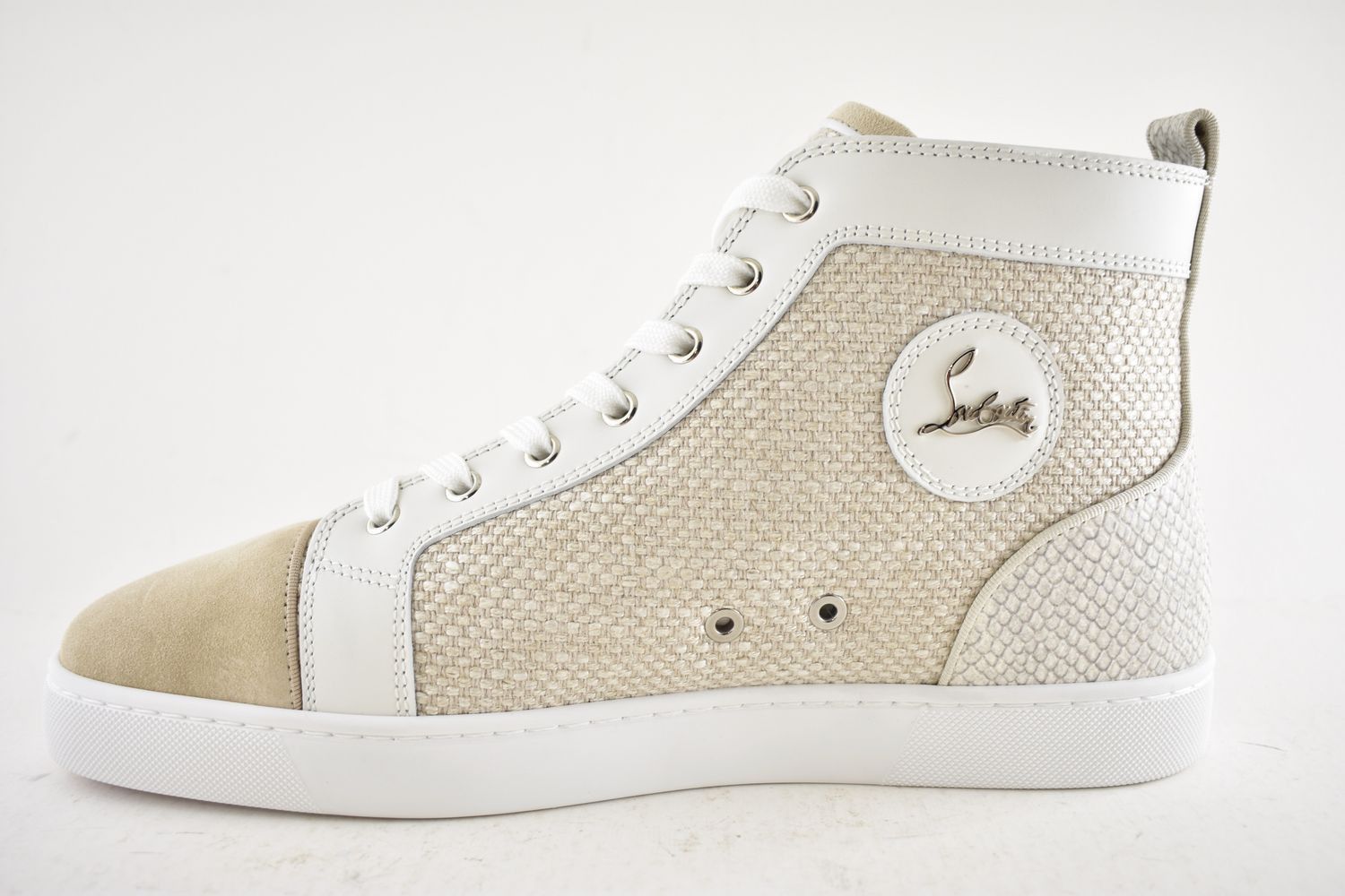 Christian Louboutin louis orlato flat canvas beige Size US 9 / EU 42 - 5 Thumbnail
