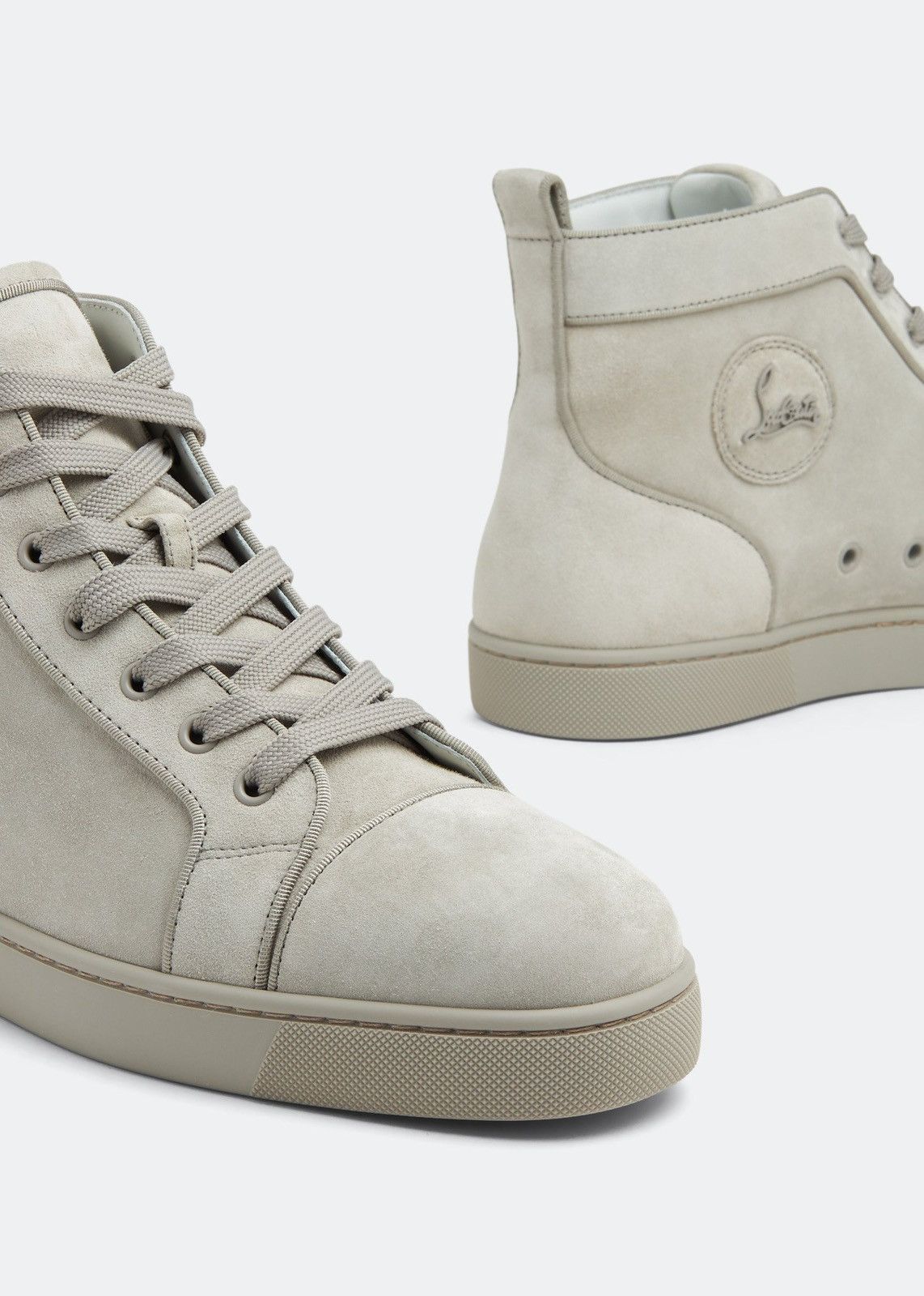 Christian Louboutin louis orlato flat nubuck grey Size US 6 / EU 39 - 4 Thumbnail