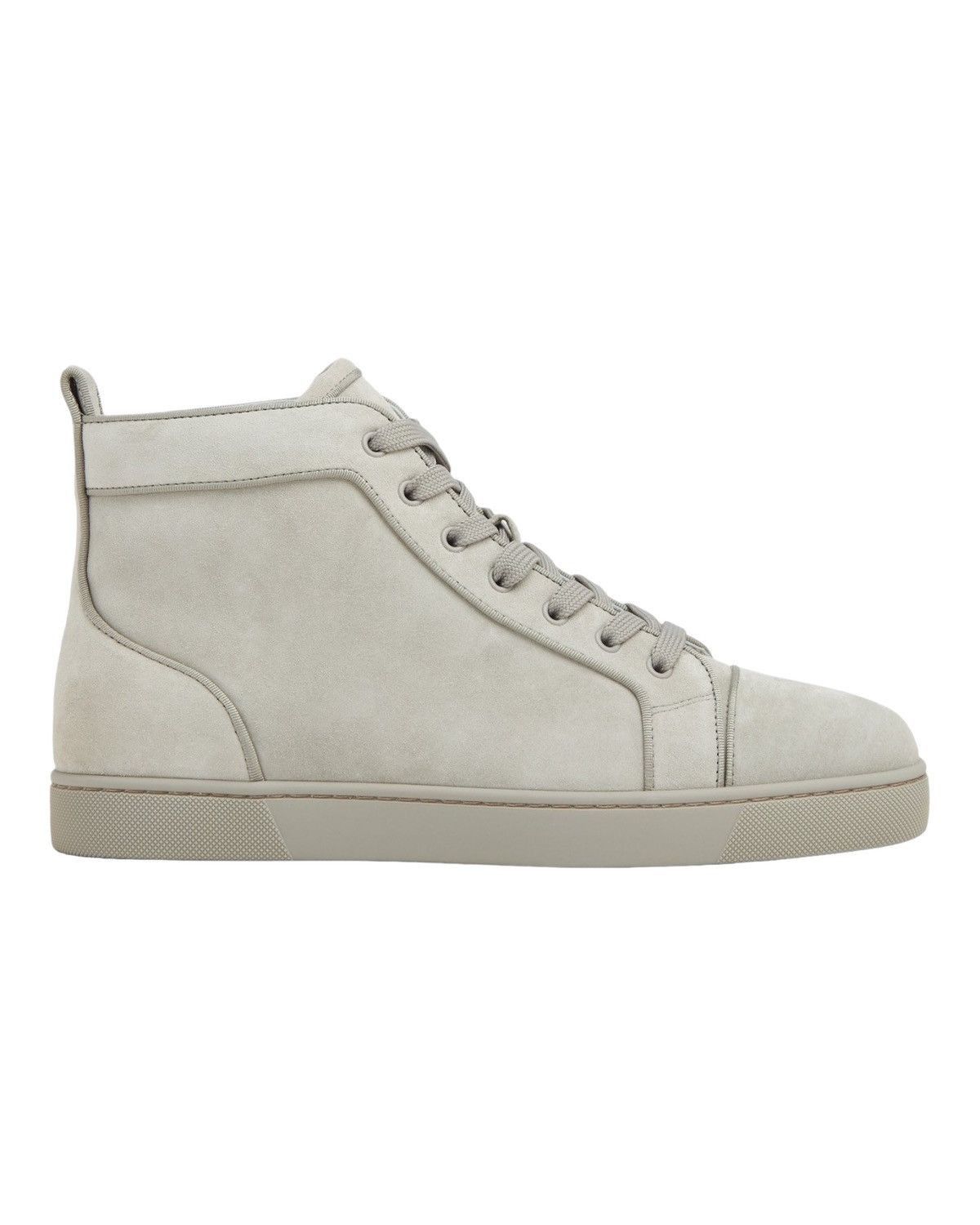 Christian Louboutin louis orlato flat nubuck grey Size US 7 / EU 40 - 2 Thumbnail