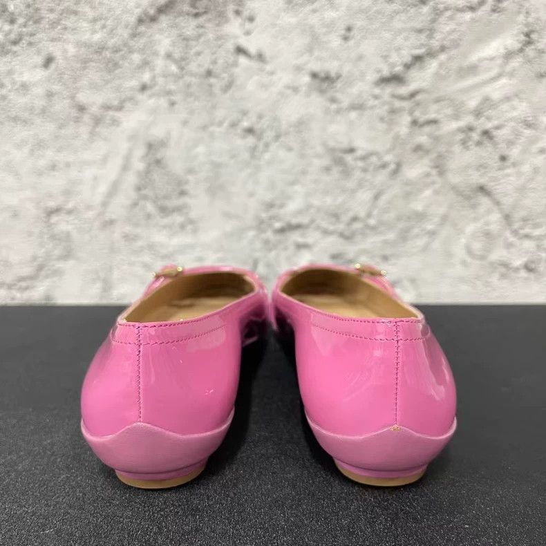 Salvatore Ferragamo Ferragamo Pink Ballerina Flats Size 4-yf Size US 4 / IT 34 - 3 Thumbnail